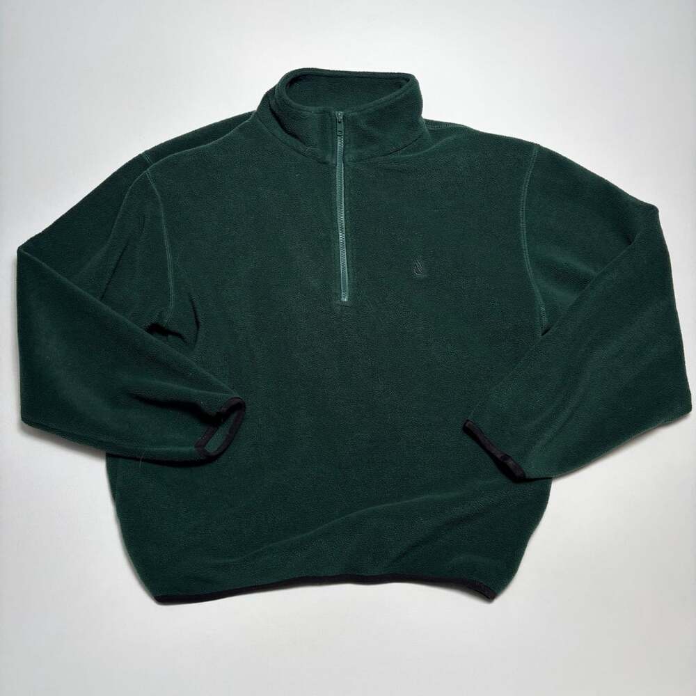 Nautica fleece 3/4 zip dark green